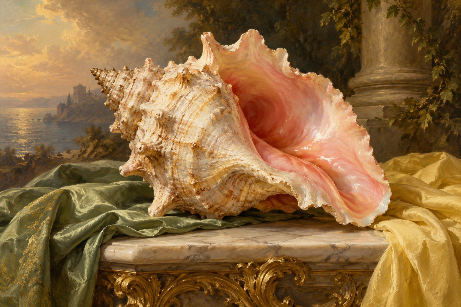 Baroque conch shell